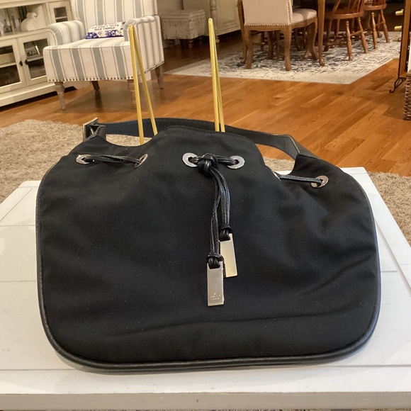 Gucci Black Nylon Hobo Drawstring Shoulder Bag - Picture 1 of 6